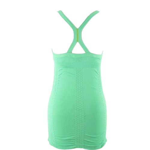 Zella Top Sz S Green Texture Shelf Bra Sorbtek Nylon Spandex Activewear Top - Picture 2 of 6