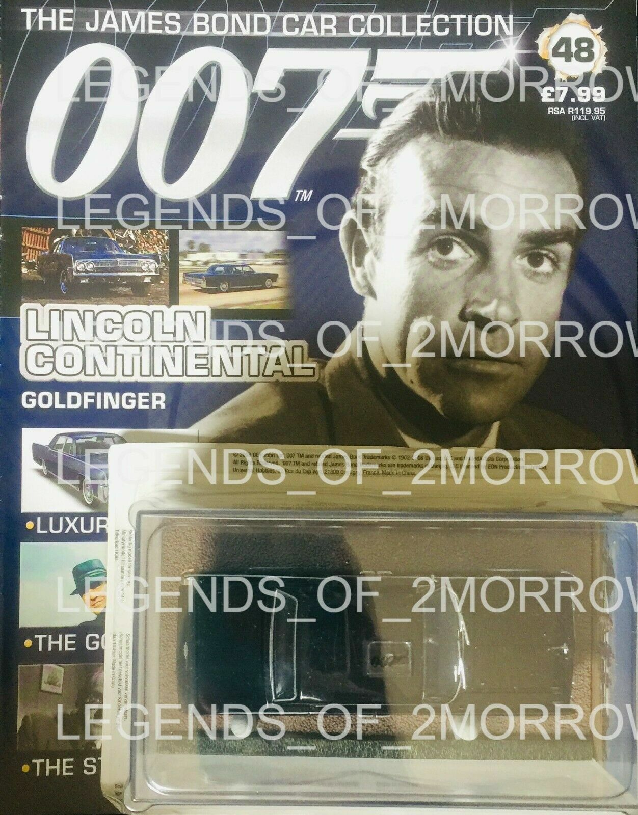 EAGLEMOSS JAMES BOND CAR COLLECTION #48 LINCOLN CONTINENTAL GOLDFINGER - NEW