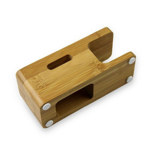 Docking station bambù / culla telefono / Iphone / Iwatch / universale / negozio Regno Unito - Foto 6 di 7
