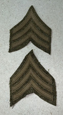 WW1 US Army Sargent Wool Rank Patch, sold as individuals,unissued