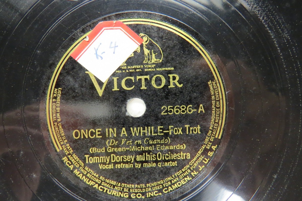 ORPHEUSオルゴール Yesterday・My Way Tommy Dorsey & Orch. - VICTOR 26609 - Once in a While & If It's