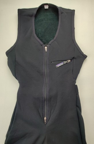 Pantaloni tuta Patagonia Wmns XS 1/2 zip neri senza maniche termici pezzo unico body - Foto 2 di 9