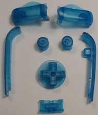 Game Boy Advance BUTTONS PADS SET Nintendo GBA start select AGB-001-Clear Cyan