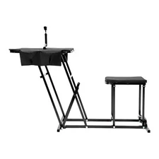 Folding Shooting Bench Seat with Adjustable Table Gun Rest Height Adjustable