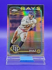 Yandy Diaz 2024 Topps Chrome Prism Refractor SP 🔥 Rays