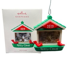 Hallmark Keepsake Kitty Klaus 2019 Cat Frame Ornament