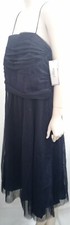 Eliza J Mesh Sleeveless Dress Navy Blue Spaghetti Straps Plus Size 24W NWT
