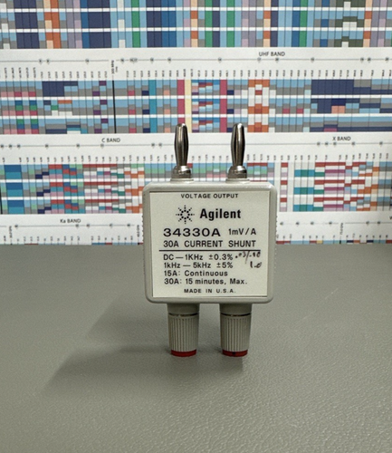 HP AGILENT KEYSIGHT 34330A 30A 1mV/A CURRENT SHUNT 0.001 ohm ...