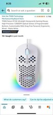 New TMKB 12800 DPI Electronic Competition Mouse - 16.8 RGB LED - White
