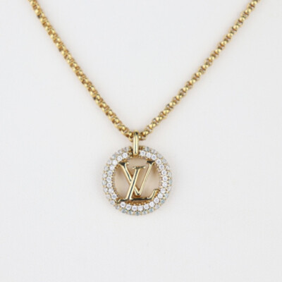 LOUIS VUITTON Halskette M00759 louise by night LV Circle Anhänger Vuitton met...
