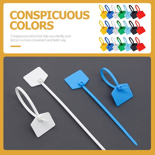 120 Pcs Attache De Câble En Nylon Liens D'étiquette -câble Autobloquant - Afbeelding 6 van 12