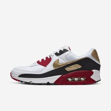 nike air max gold and red