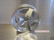4 15 Aluminum Trailer Rims Cargo Tires Wheels Utility 5 Star