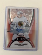 2025-26 Allure Hockey Artyom Levshunov Red Rainbow Auto Rookie #140 Blackhawks