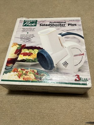 VTG Presto Professional Salad Shooter Model 02974 Electric Slicer Shredder