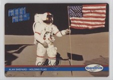 1991 Space Shots Moon Mars Alan Shepard Holding Flag #13 1m8
