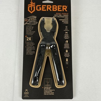 Gerber Dual Force Multi-Tool 31-003585 Stainless Steel w/Sheath 12 Tools