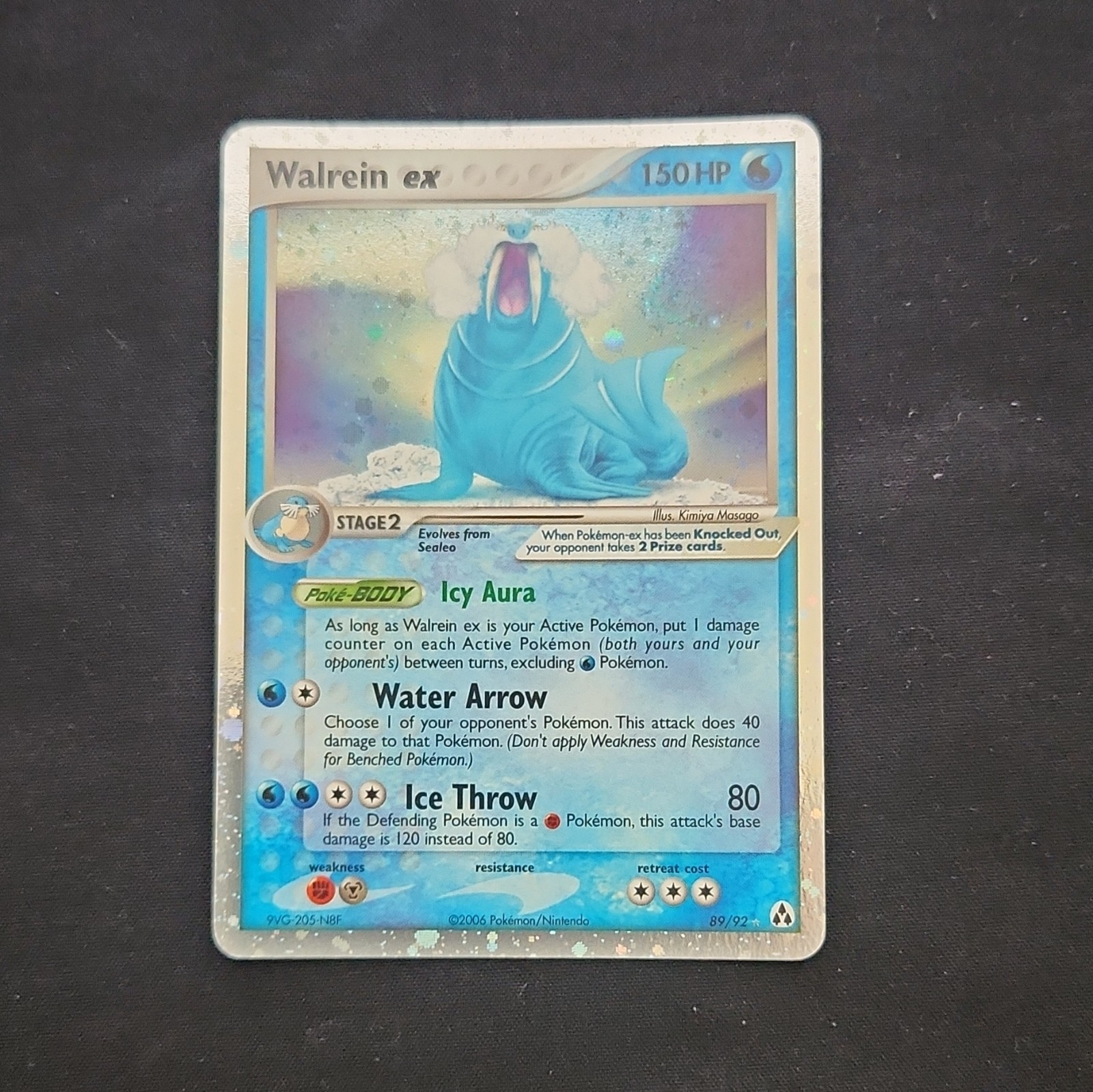Pokémon TCG Walrein ex 89/92 Legend Maker Ultra Rare Holo 150 HP Stage 2 Eng