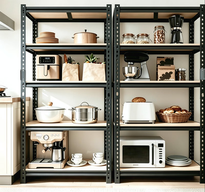 Heavy Duty Shelving for Garage Utility Rack 28''×12''×60'' Metal Storage Shelves