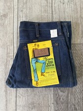 Vintage NWT Wrangler Maverick Blue Bell Denim Bootcut Flare Pants Size 31 X 32