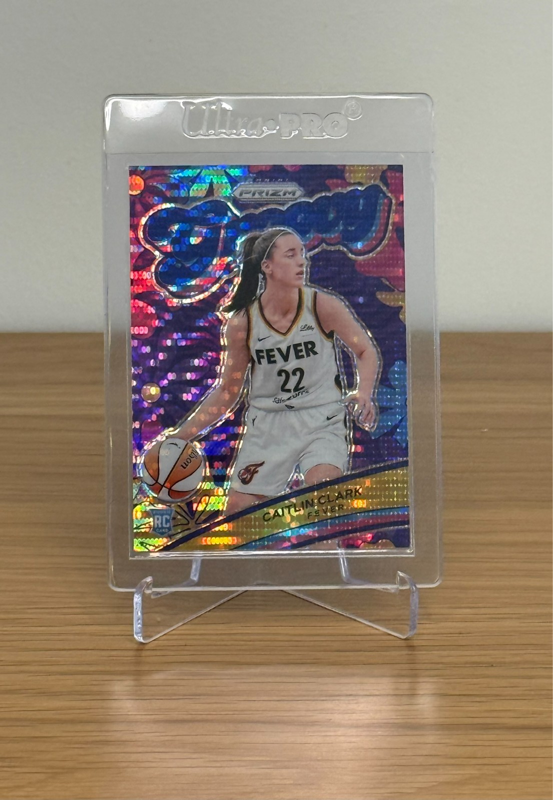 2024 Panini Prizm Caitlin Clark Groovy Blue Pulsar Rookie /199