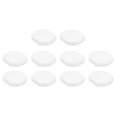 24pcs, Earring Pads Silicone Clip-on Earring Backs Comfort Clip-On White 10x9mm