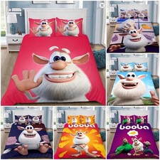 Booba Cartoon Duvet Cover Pillowcase Single Double King Bedding Set Gift