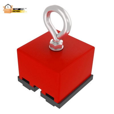 Strong Retrieving Magnet with Eyebolt and Nut, Fishing Magnet