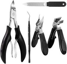 Toenail Clippers for Thick Toenails for Seniors, Angled Head Large Toe Nail Clip