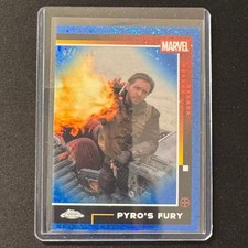 🔌IU 2025 TOPPS CHROME DEADPOOL BLUE MINI DIAMOND REFRACTOR /125 PYRO'S FURY #68