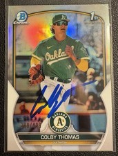 Colby Thomas Signed 2023 Bowman Chrome AUTO REFRACTOR /499 1st BCP-32