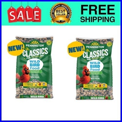 Pennington Classic Wild Bird Feed and Seed, 40 lb. Bag, 2 Pack