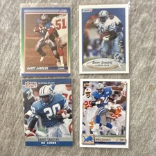 Score Fleer Pro Set Upper Deck Barry Sanders Rookie 1990 Lions NFL Card Lot 4
