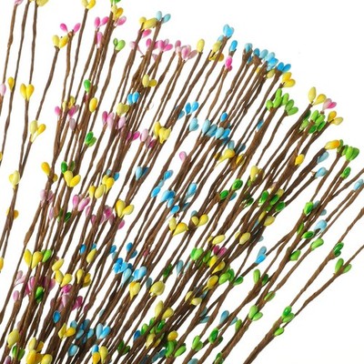 Juinte 32 Pcs Easter Artificial 40 cm / 15.7 inches (L x W x H), 4 Colors 