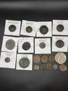 Lot of Assorted Ancient Roman/Byzantine/Seleucid Bronze & Copper Coins