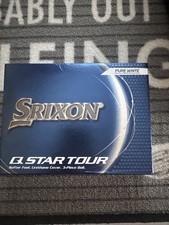 Brand New. Srixon Q-Star Tour Golf Balls. Pure White. One Dozen. New.