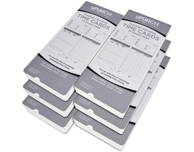 300 uPunch Time Cards for HN4000 AutoAlign Small, 300 Upunch 