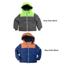 Member's Mark Boy's Wind Resistant Hooded Full Zip Puffer Jacket
