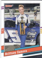 2024 Panini Donruss 91 Retro Brittney Zamora NASCAR card