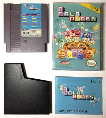 COMPLETE Palamedes NINTENDO NES Manual CIB HOT-B Authentic TESTED & WORKING
