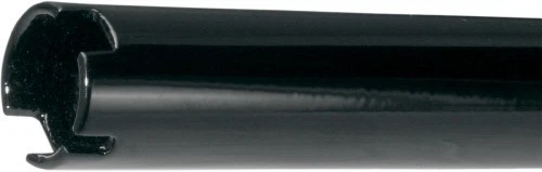 Alloy Art 1-1/4 дюйма Полосатый руль - 12 дюймов - Глянцевый черный мотоцикл 0601-2712 - Изображение 3 из 4