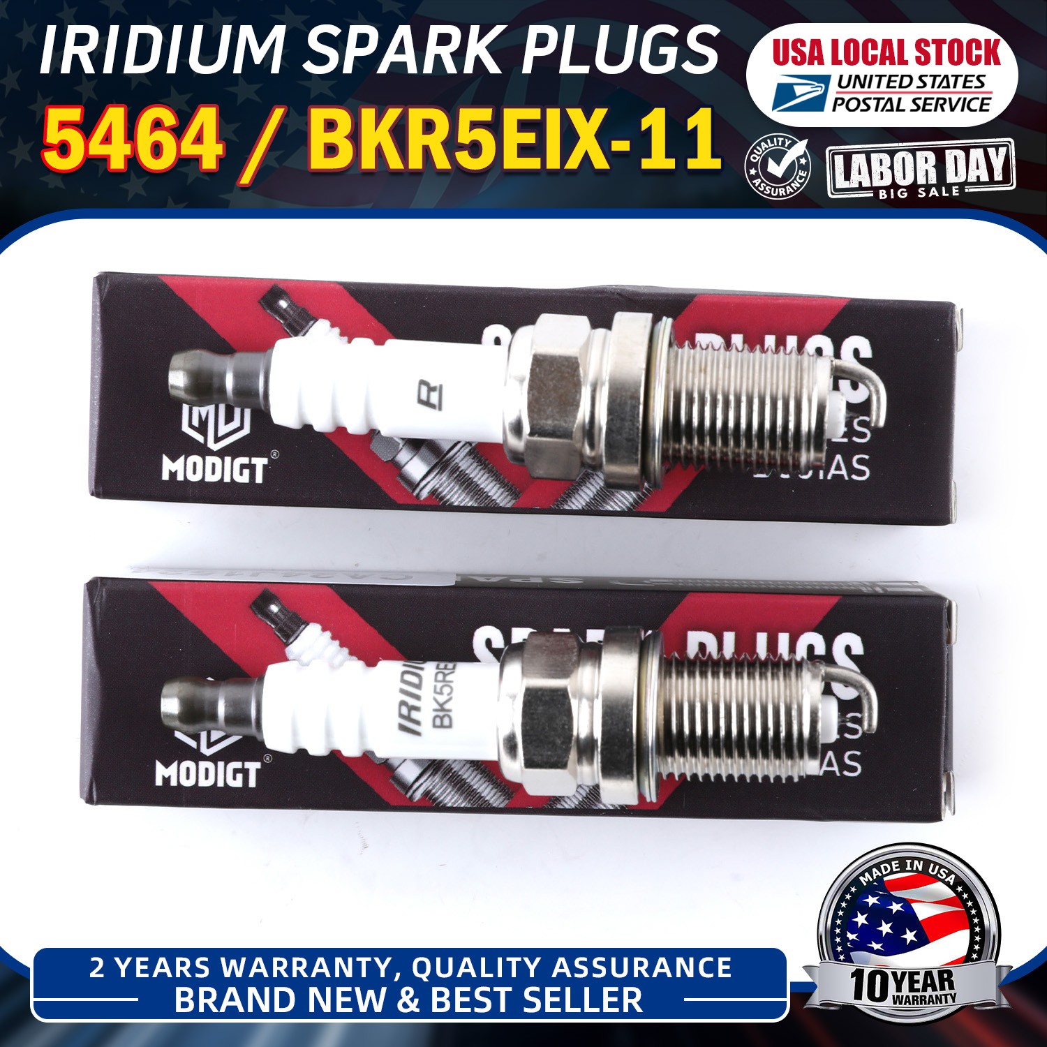 High Quality 4Iridium Spark Plug OE BKR5EIX-11 5464 For Toyota Mitsubishi Mazda