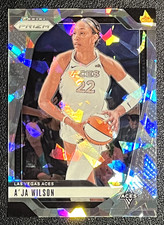2024 Panini Prizm WNBA: A'Ja Wilson, Cracked Ice No. 86