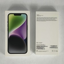 Original Apple Empty Box For iPhone 14 Midnight 128 GB MPUN3LL/A Model A2649