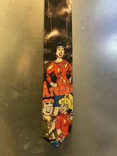 Vintage Lakeside Apparel Tie Mens One Size Novelty Silk Archie Comics 90s