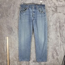 Vintage Levis 501 Jeans Mens Blue Made in USA Button Fly Straight Fits 32x30