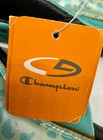 Champion Womens Flip Flop Black w/ Turquoise leopard print footbed SZ 10 *NWT" — photo 4