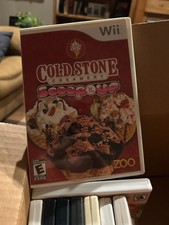 Cold Stone Creamery Scoop It Up Nintendo Wii 2009 Complete CIB w/ Manual
