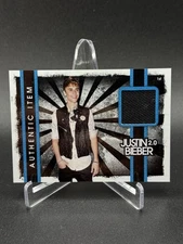 2011 Panini Justin Bieber 2.0 Relic Card Authentic Item #13 Trading Card