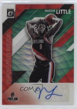 2019-20 Donruss Optic Signature Series Green Wave Prizm Nassir Little Auto 10qe